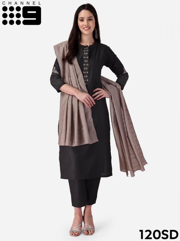 Channel 9 Series 118SD To 120SD Fancy Kurti With Bottom Dupatta